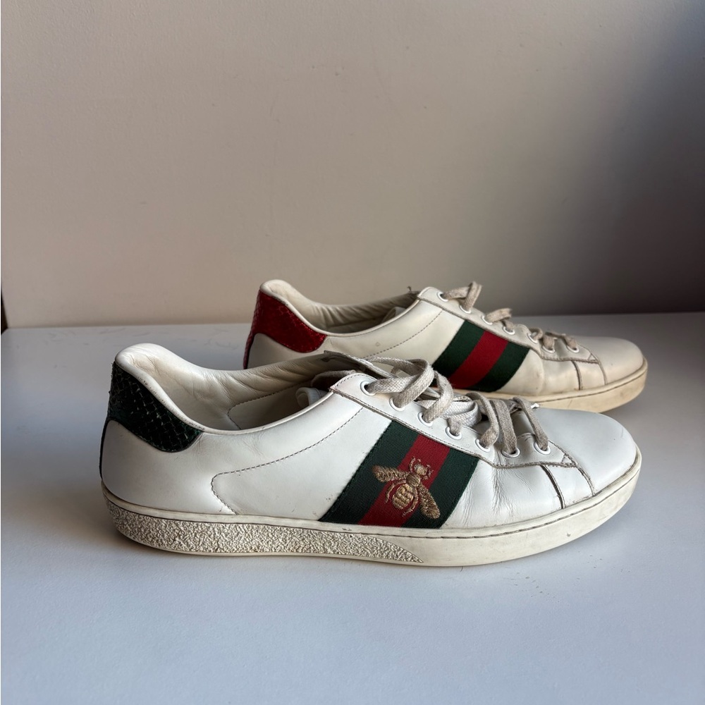 Gucci Ace low-top sneaker (size Men’s 10.5)